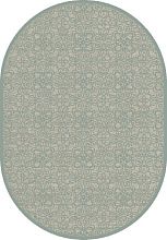 Рельефный ковер в стиле Модерн в гостиную из вискозы GENOVA R 38036 6555 90 ОВАЛ