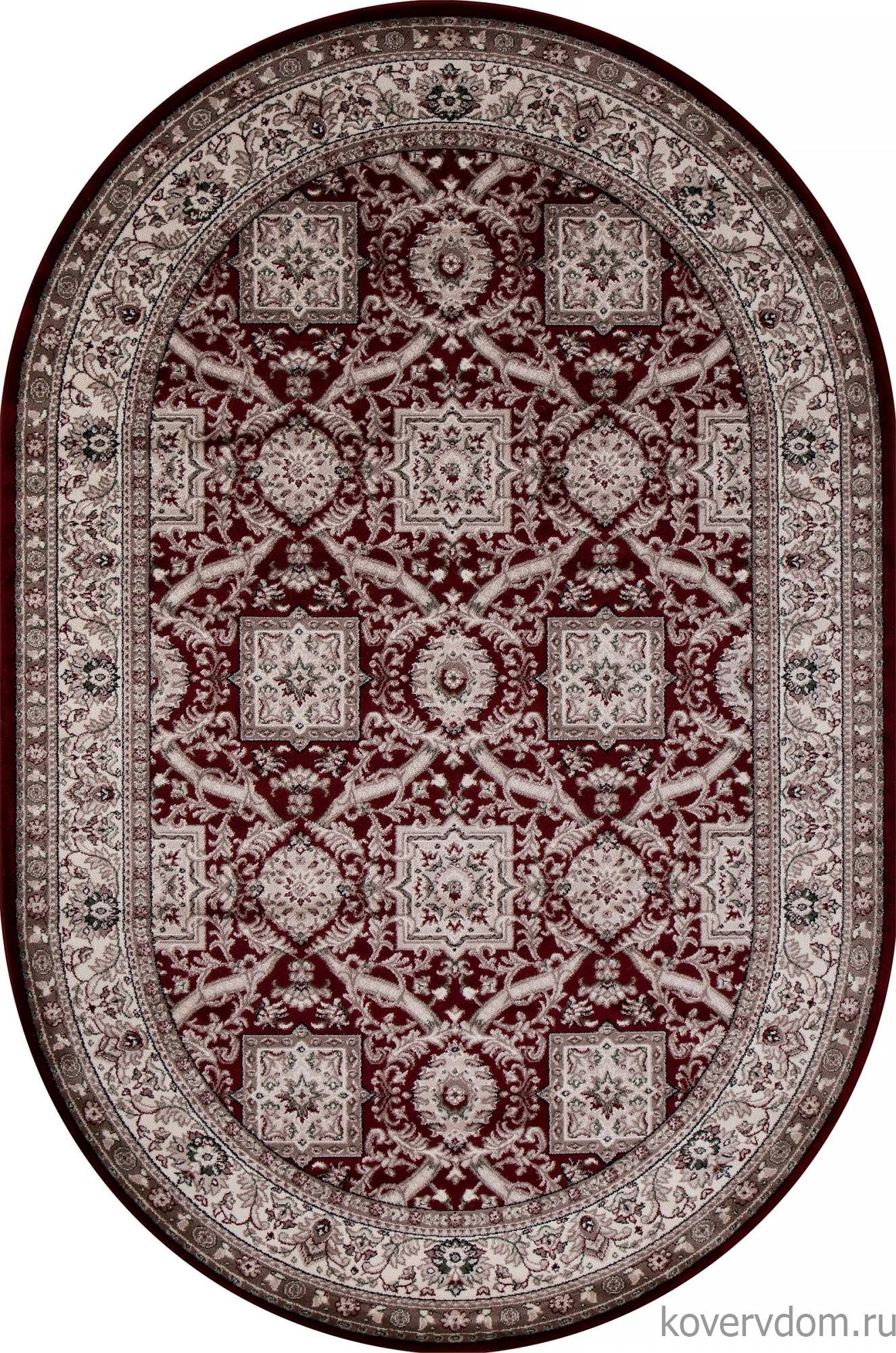 Ковер COLIZEY D868 RED Овал