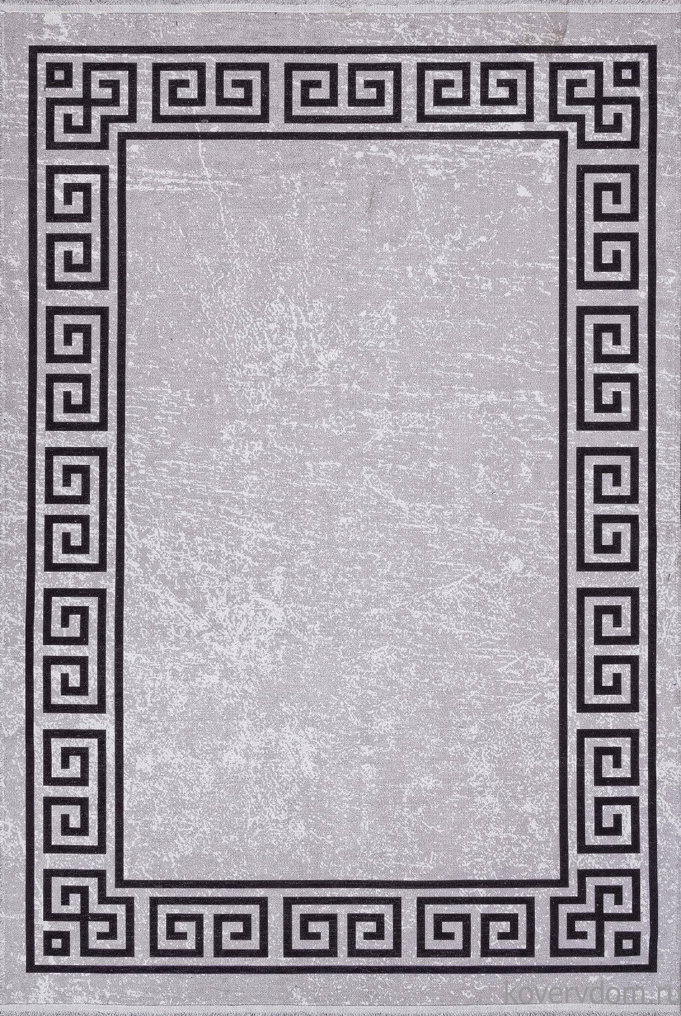 Ковер из полиэстера ЛОТУС AB194A СЕРЫЙ / ЧЕРНЫЙ Ковер из полиэстера ЛОТУС AB194A СЕРЫЙ / ЧЕРНЫЙ