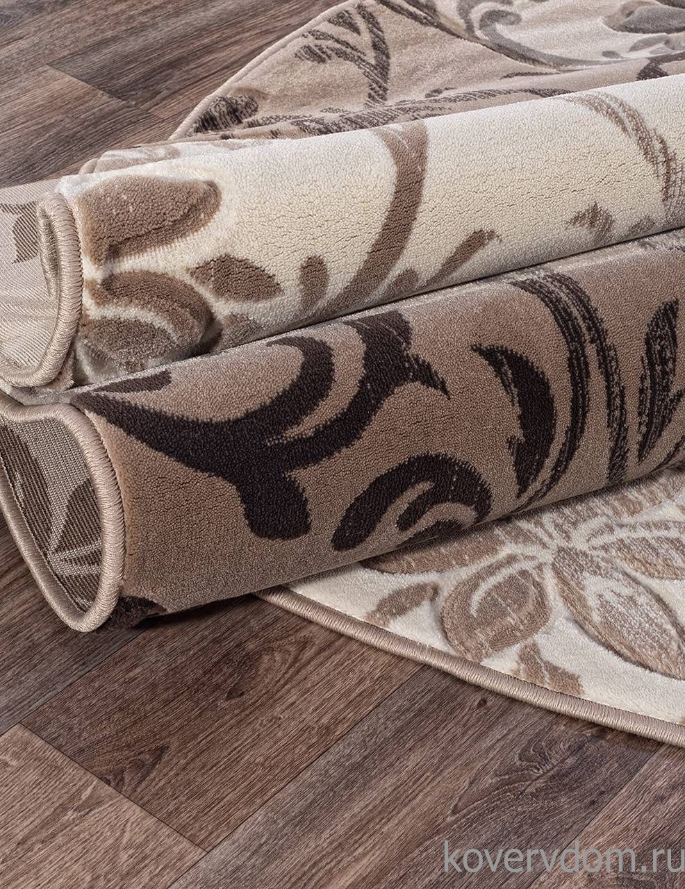 Ковер MEGA CARVING D268 BEIGE Овал Ковер MEGA CARVING D268 BEIGE Овал