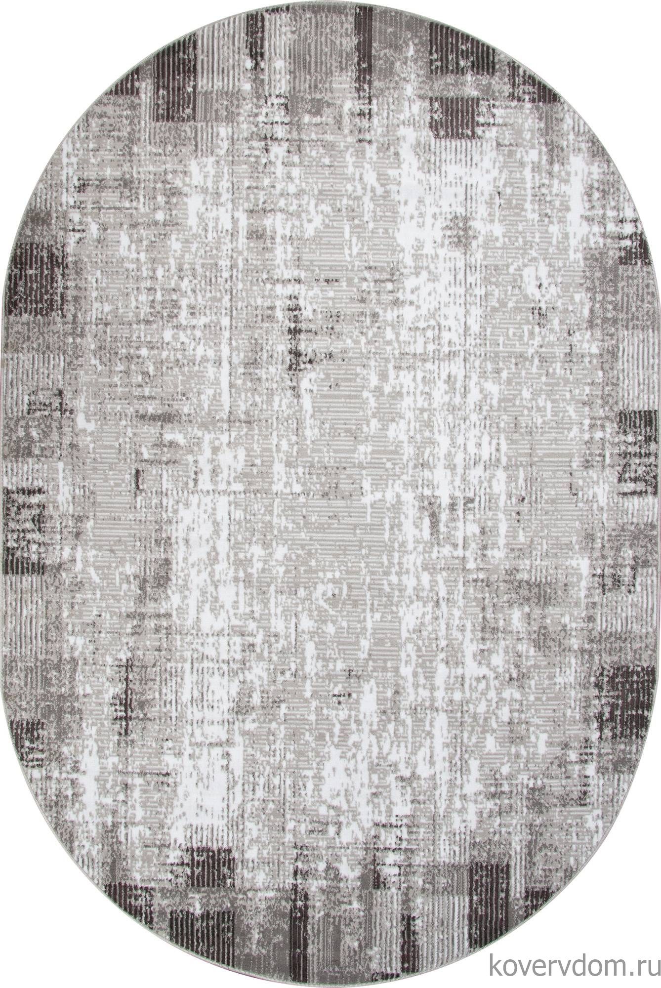 Ковер SILVER F396 GRAY Овал