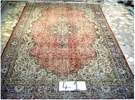 Оранжевый ковер ручной работы Vintage Look at Me C-41