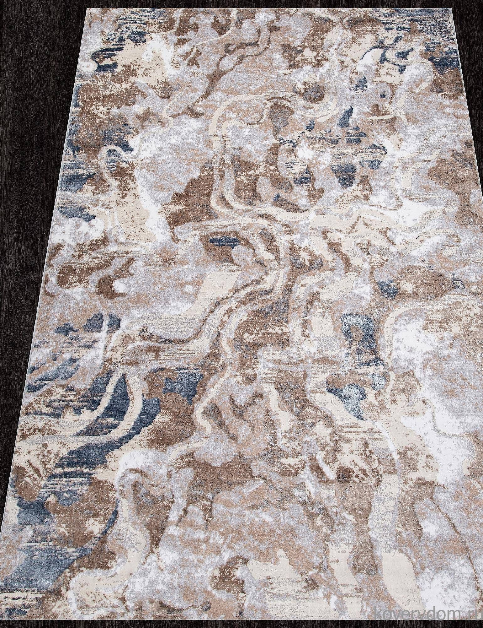 Ковер PERU D070A CREAM SHIRINK / BLUE FDY Ковер PERU D070A CREAM SHIRINK / BLUE FDY