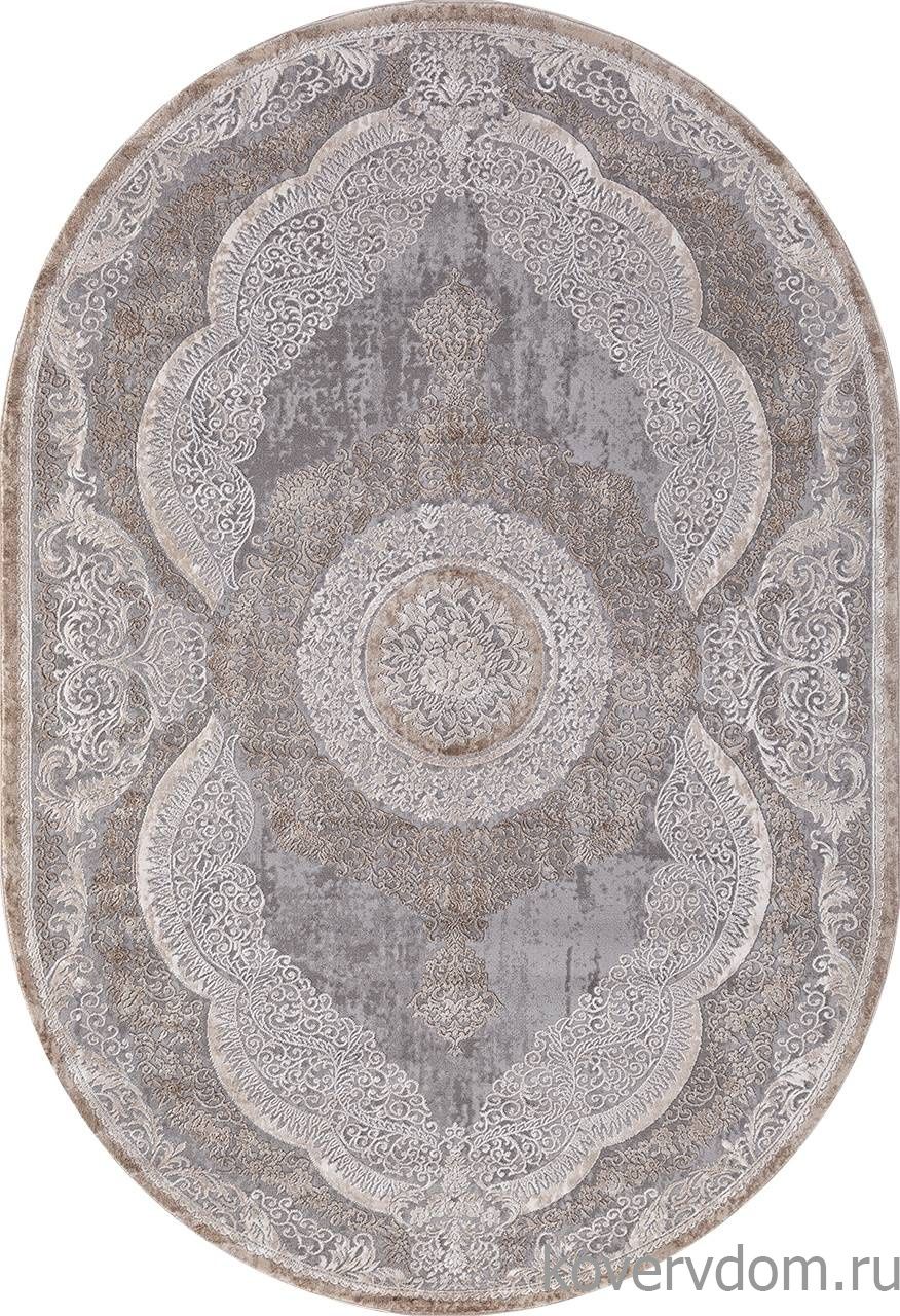Ковер ARMINA 03880C GREY / BROWN Овал