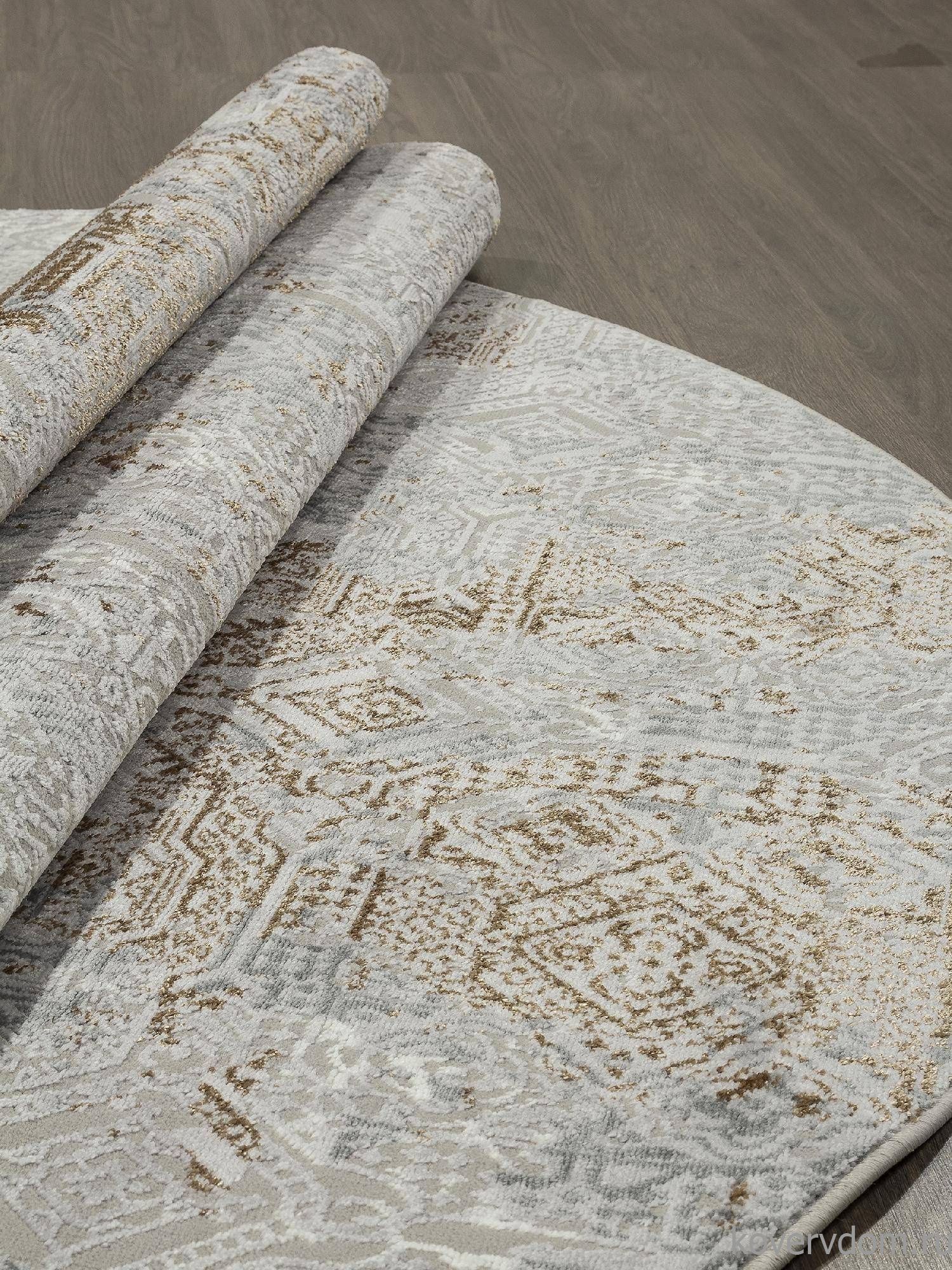 Ковер PALERMO-A F281 GRAY-GREEN Овал Ковер PALERMO-A F281 GRAY-GREEN Овал