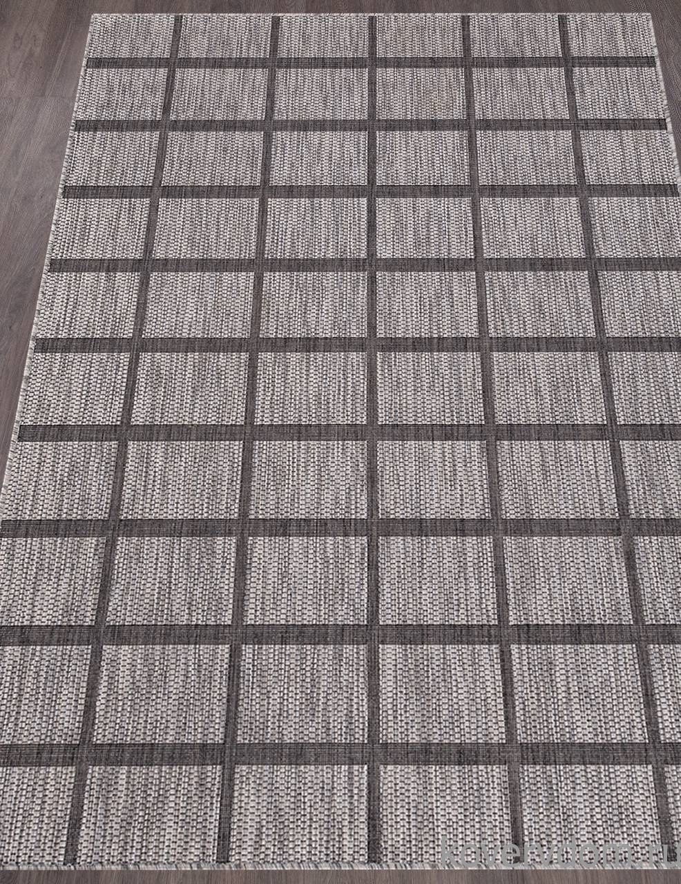 Ковер циновка VEGAS S004 GRAY-BLACK