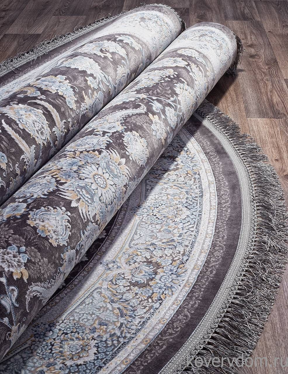 Ковер FARSI 1200 G256 DARK GRAY Овал