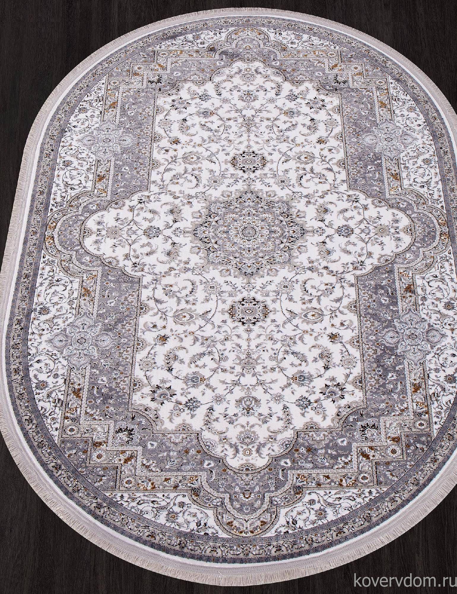 Ковер CASABLANKA 9755A WHITE / WHITE Овал Ковер CASABLANKA 9755A WHITE / WHITE Овал